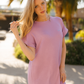 Rhombus Women's Half Sleeve Nightgown
