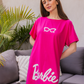 Barbie Women's Over Size Shirt Printed with Barbie
