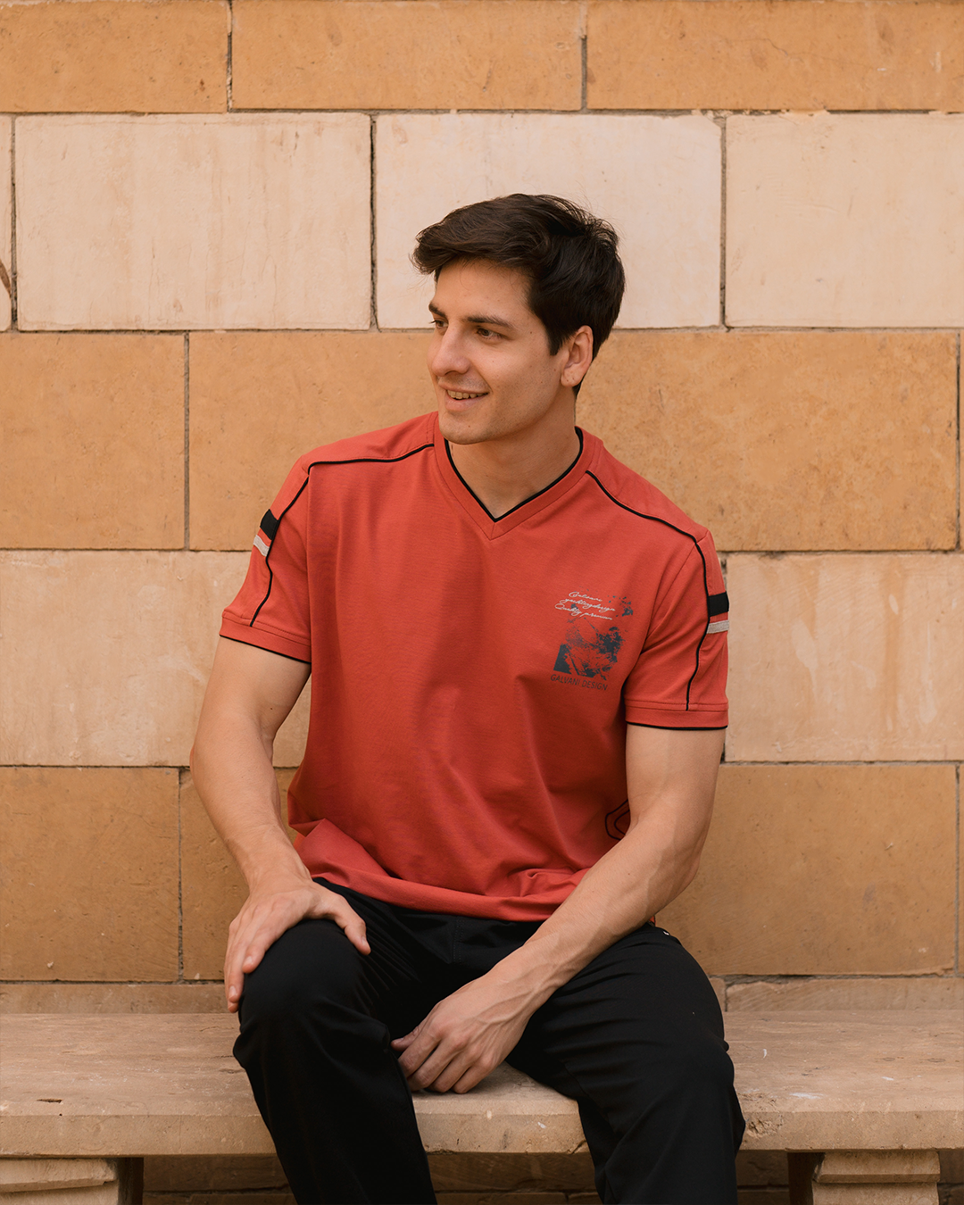 GLV  بيجامه رجالي حوض سبعه شروال طابعة علي الصدر