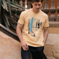 GLV LEVEL Men's pajamas basin shorts printed on the chest