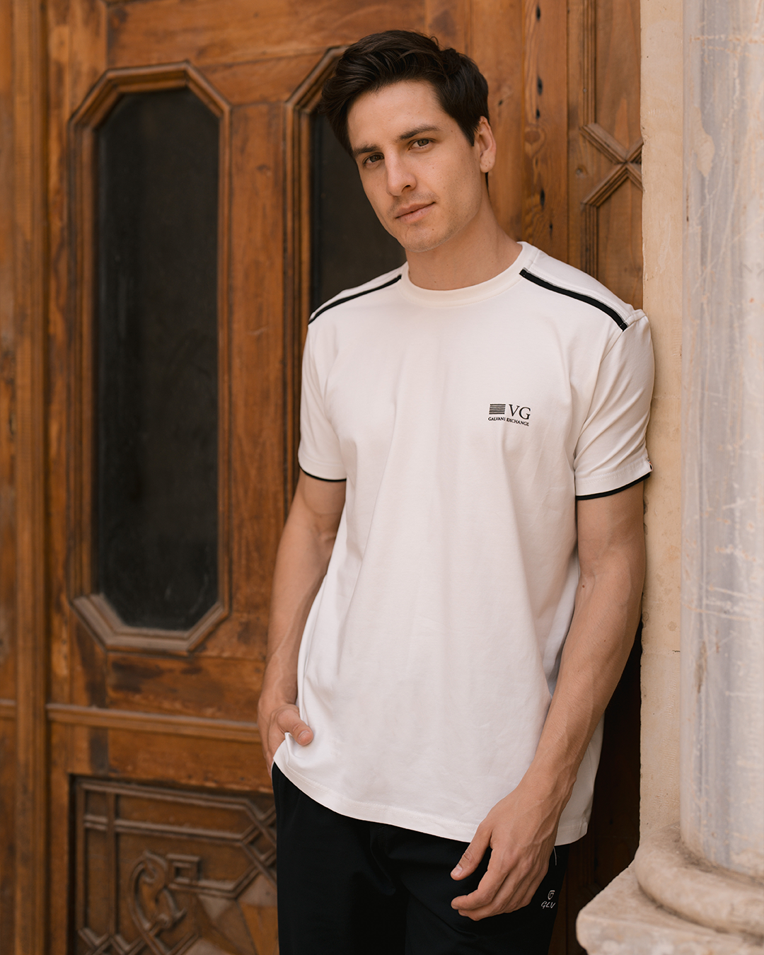 GLV VG Men's Pajama T-Shirt with Print on the Chest