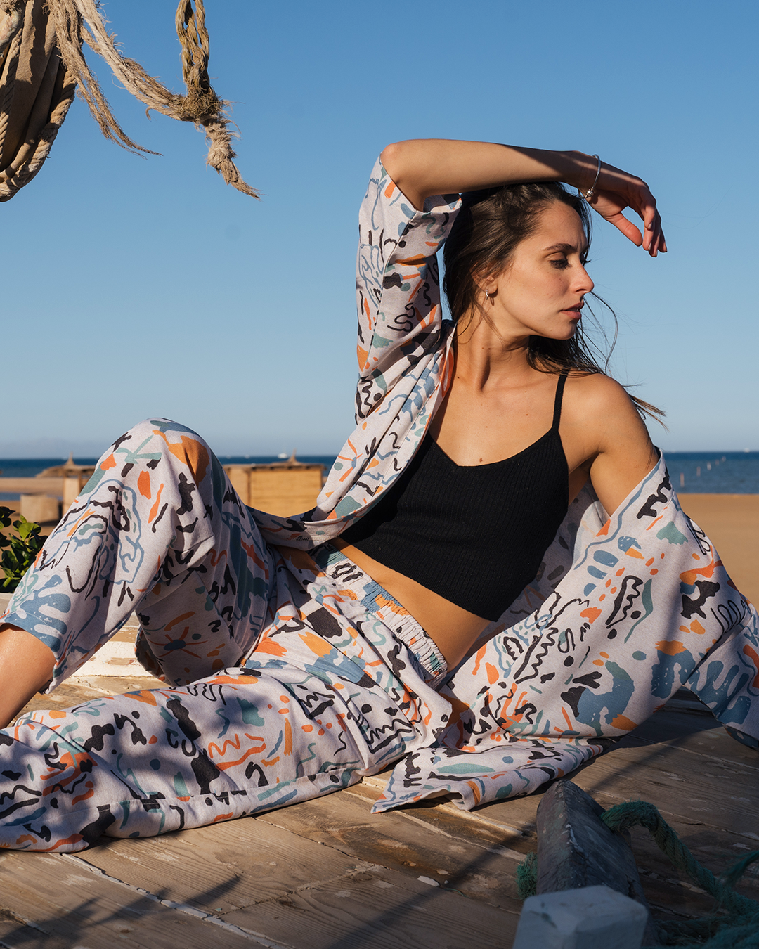 Colorful Summer Women's Jacket Set