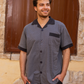 Men's Classic Open Half Sleeve Rotary Pajamas
