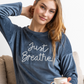 just breathe Dwyer printed women's pajamas