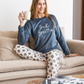just breathe Dwyer printed women's pajamas