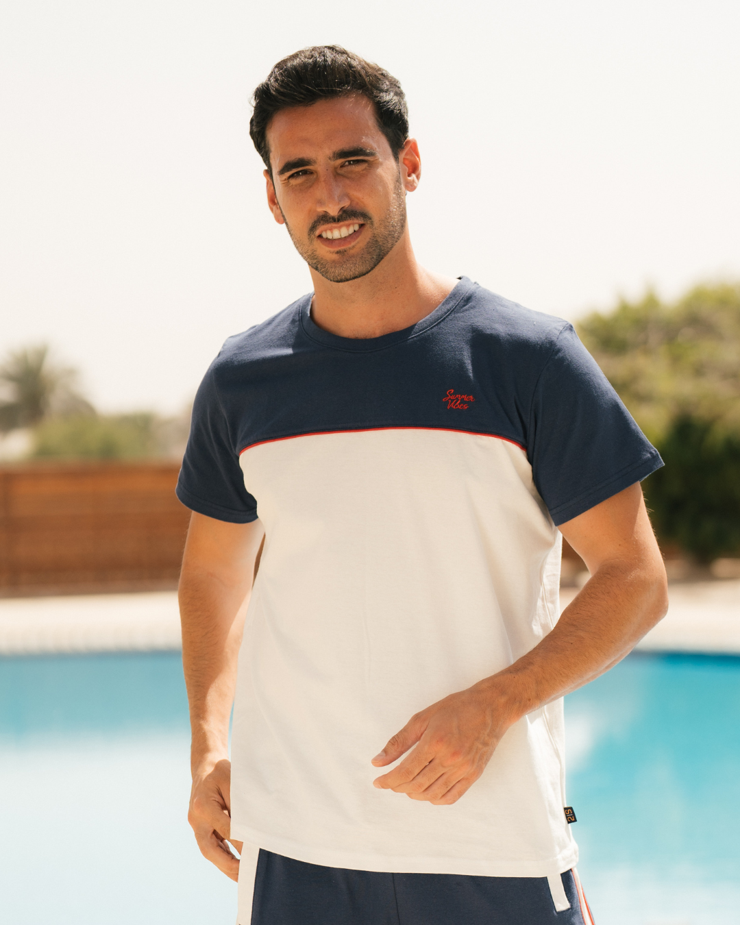 Summer بيجاما رجالي نص كم و بنتكور قطن