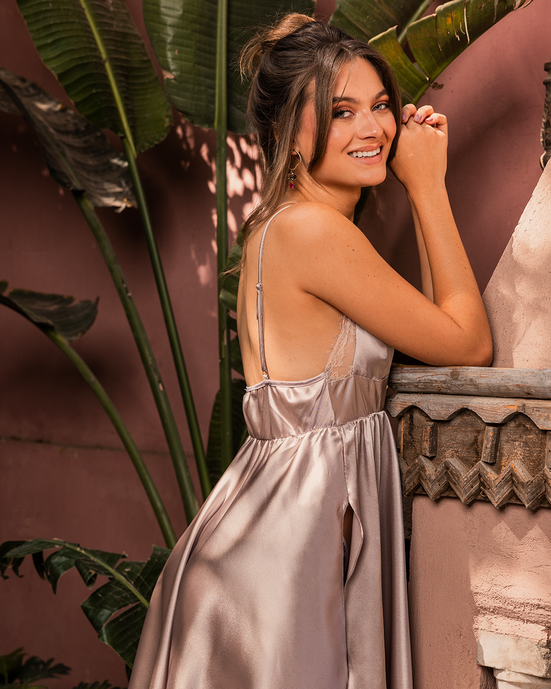 Women's lace nightgown