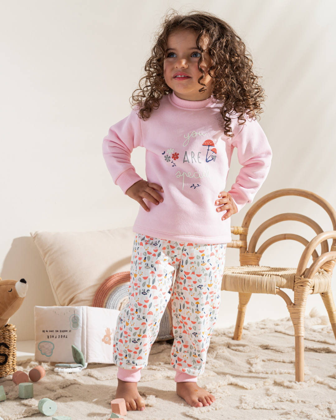 Sweet Baby/ Baby girls' meltone pajamas