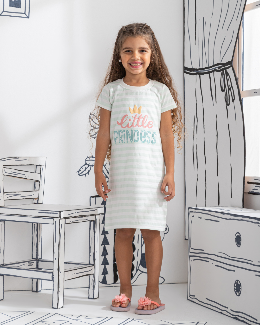 Little Princess قميص بناتي نُص كُم