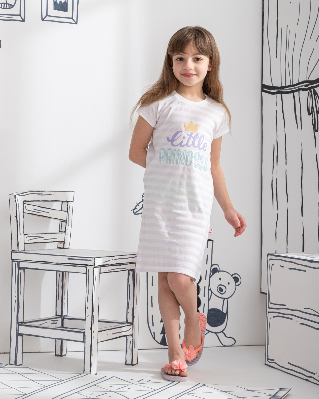 Little Princess قميص بناتي نُص كُم