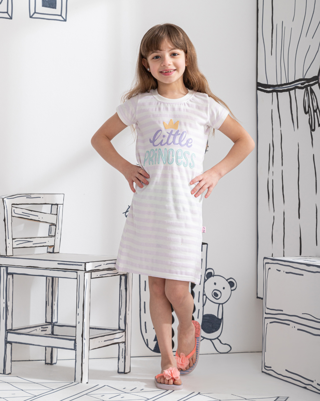 Little Princess قميص بناتي نُص كُم