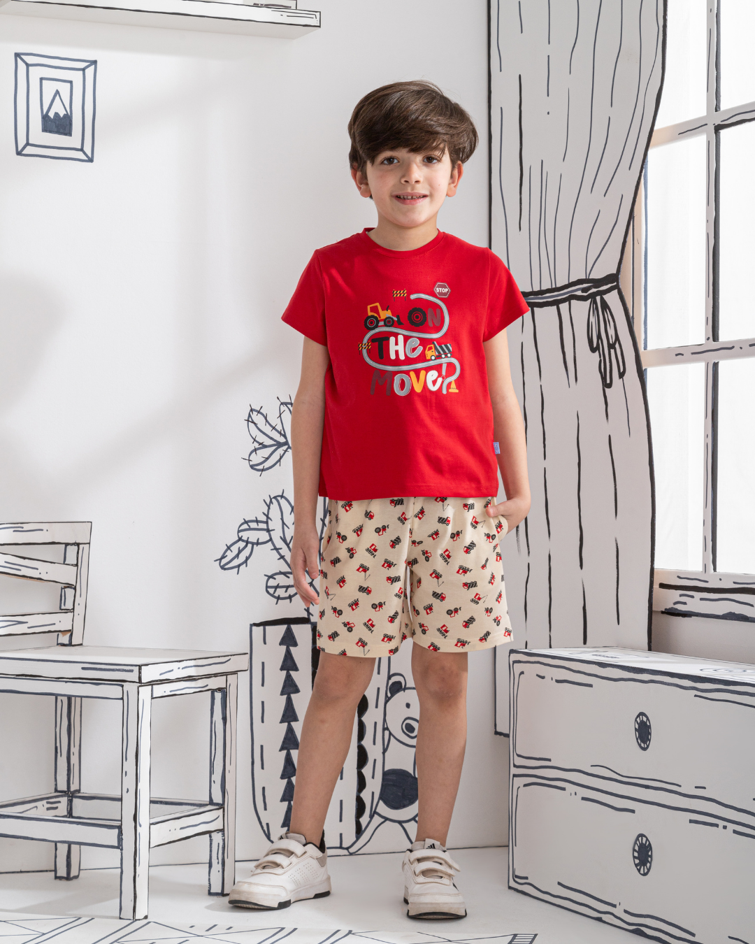 Trucks بيجاما اولادي نص كم