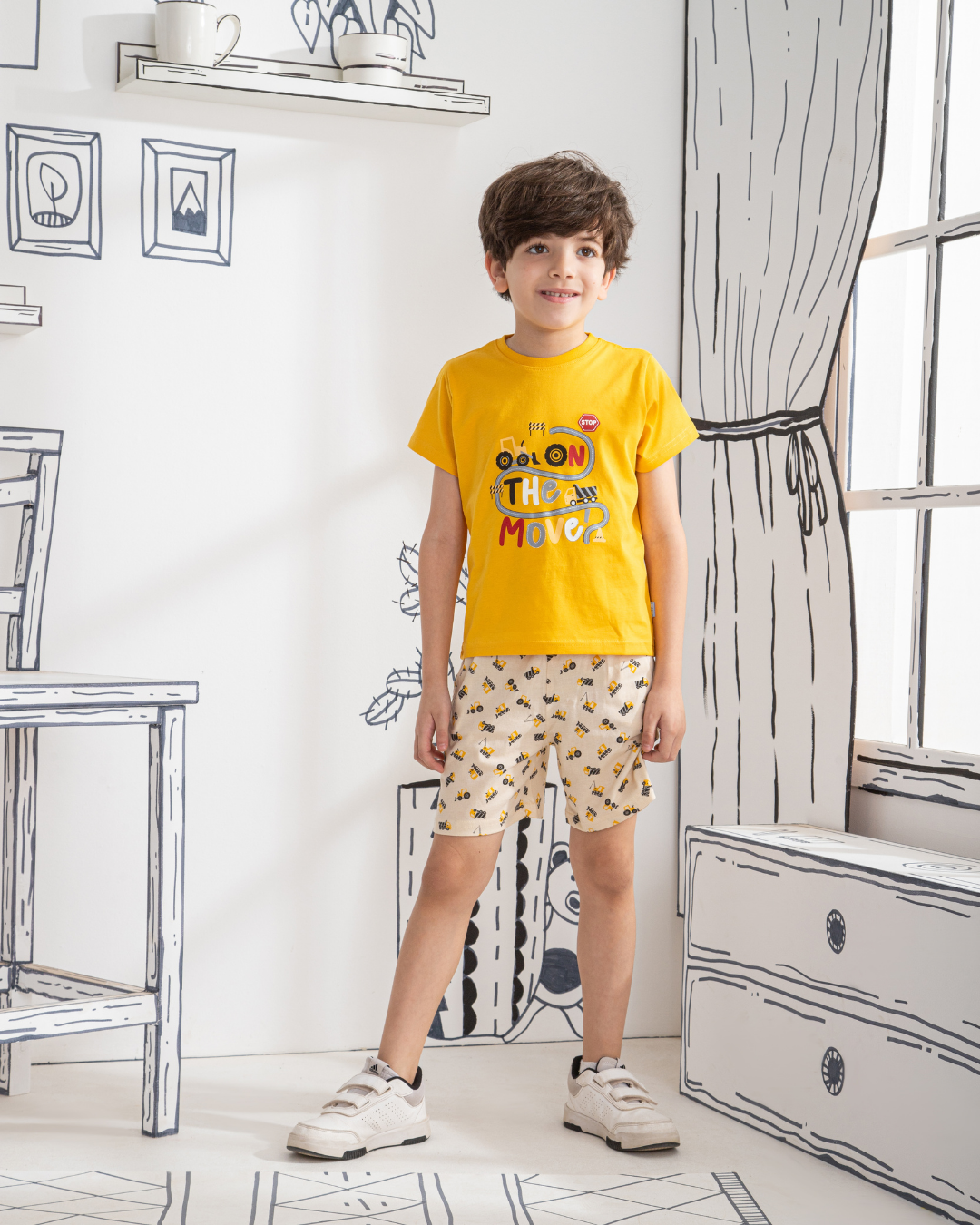 Trucks بيجاما اولادي نص كم