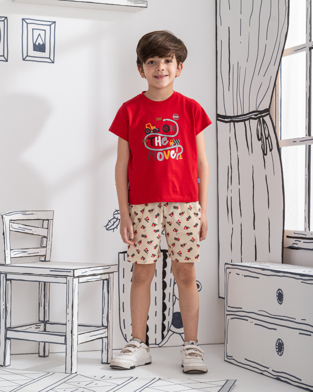 Trucks بيجاما اولادي نص كم