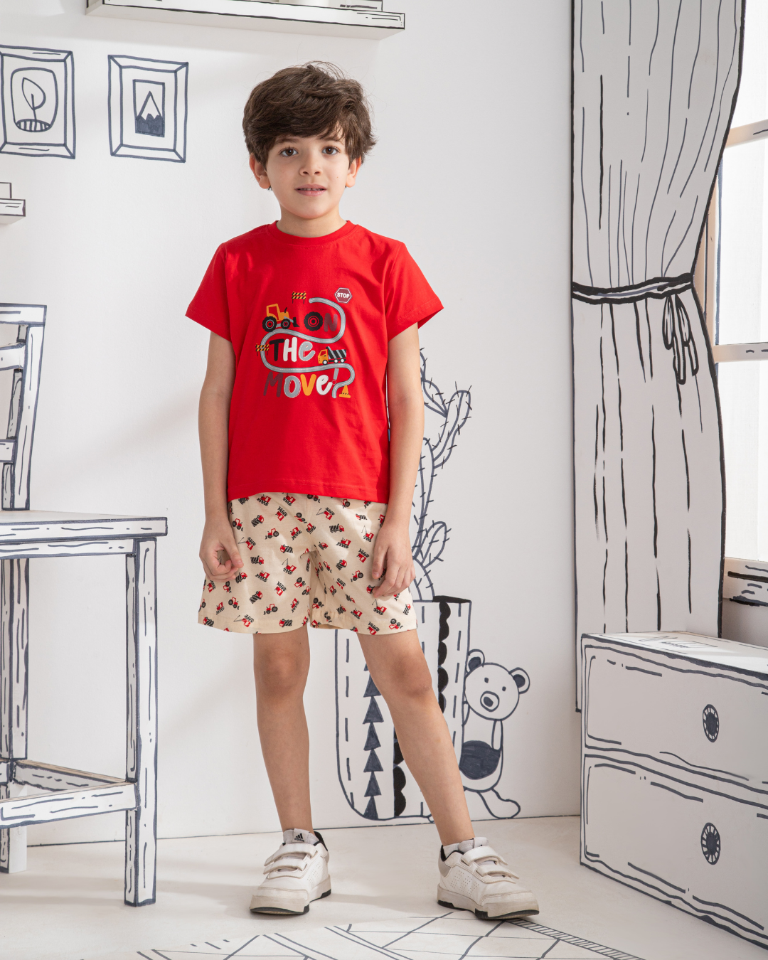 Trucks بيجاما اولادي نص كم