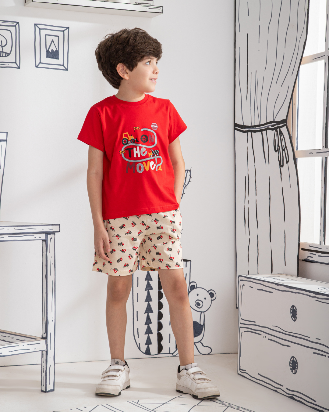 Trucks بيجاما اولادي نص كم