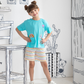 Sister Patrol Children's pajamas for girls, half sleeves and cotton shorts