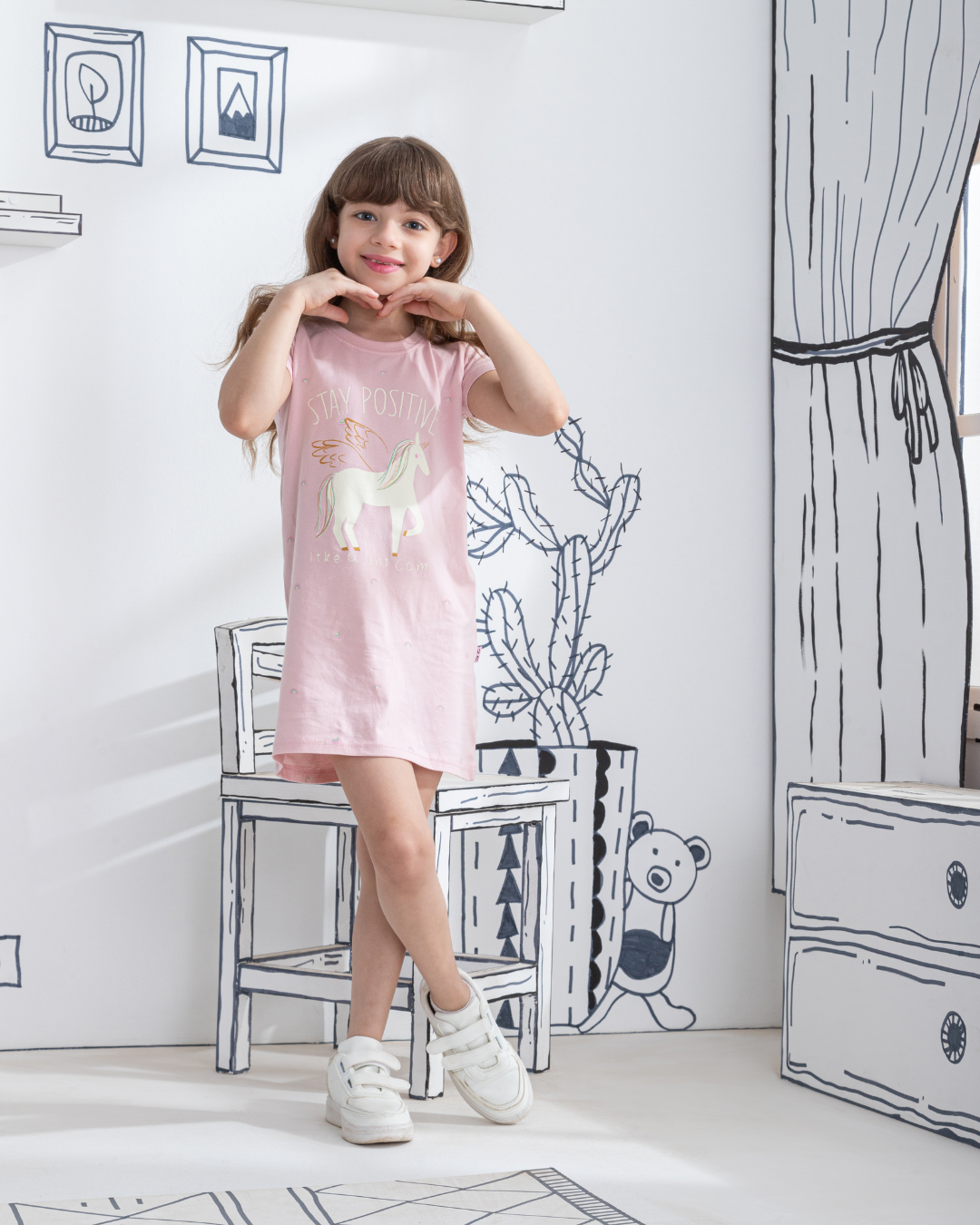 Unicorn قميص بناتي نُص كُم