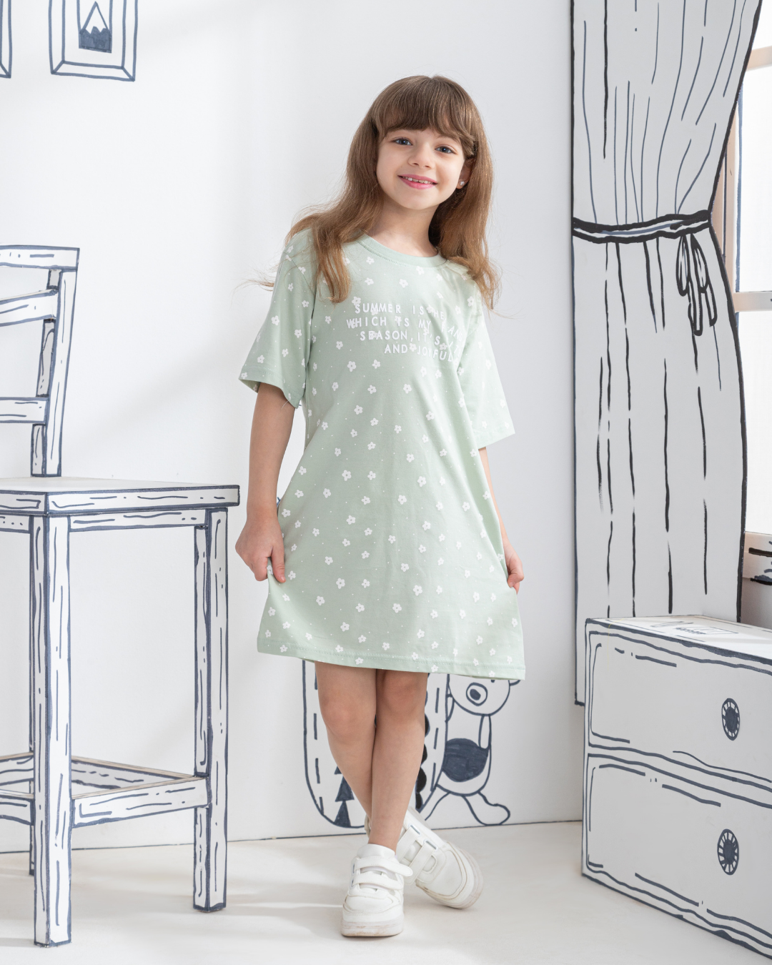 Summer is here كاش مايوه بناتي نُص كُم