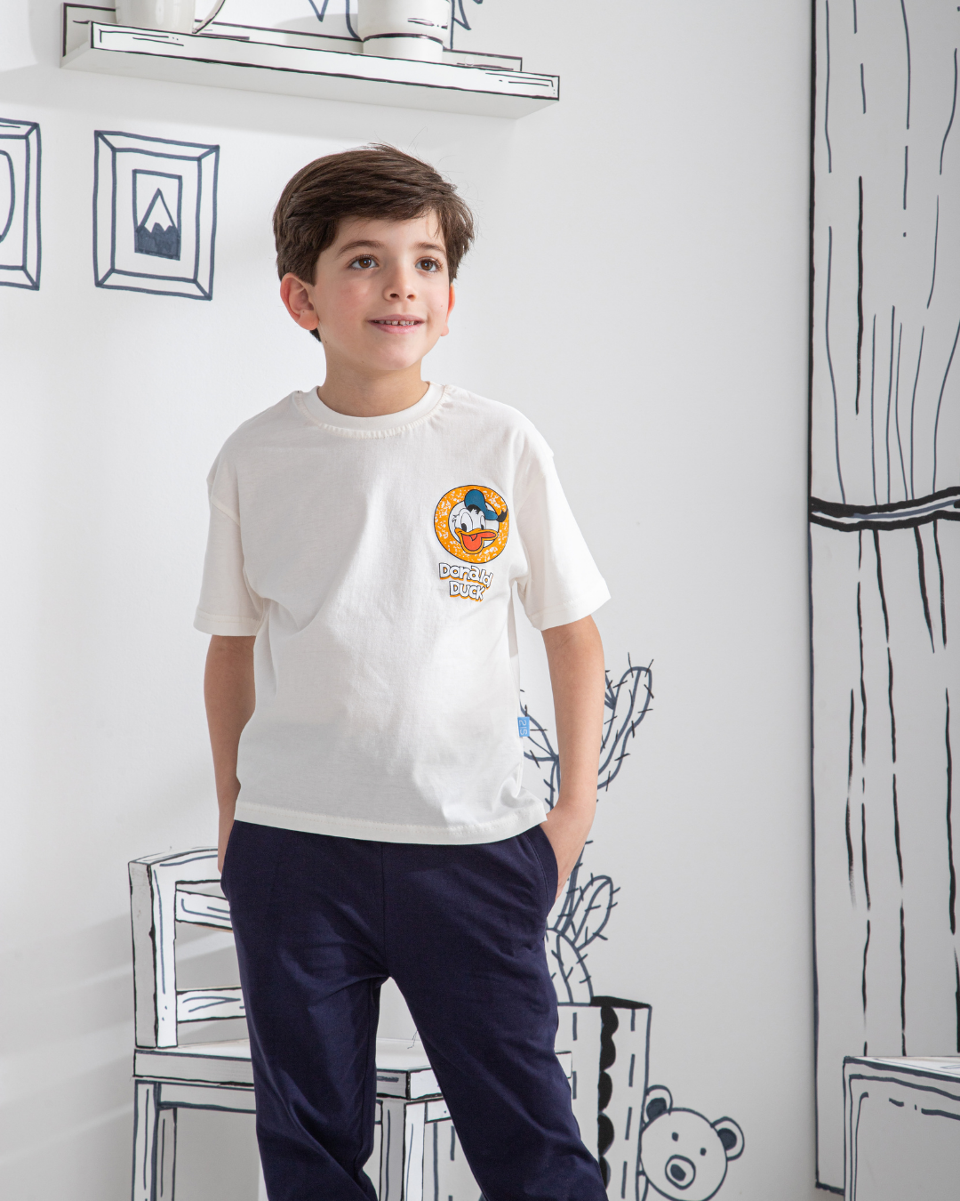 Donald Duck بيجاما أولادي نُص كُم