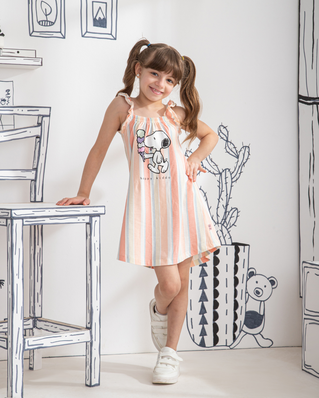 Snoopy فستان بناتي