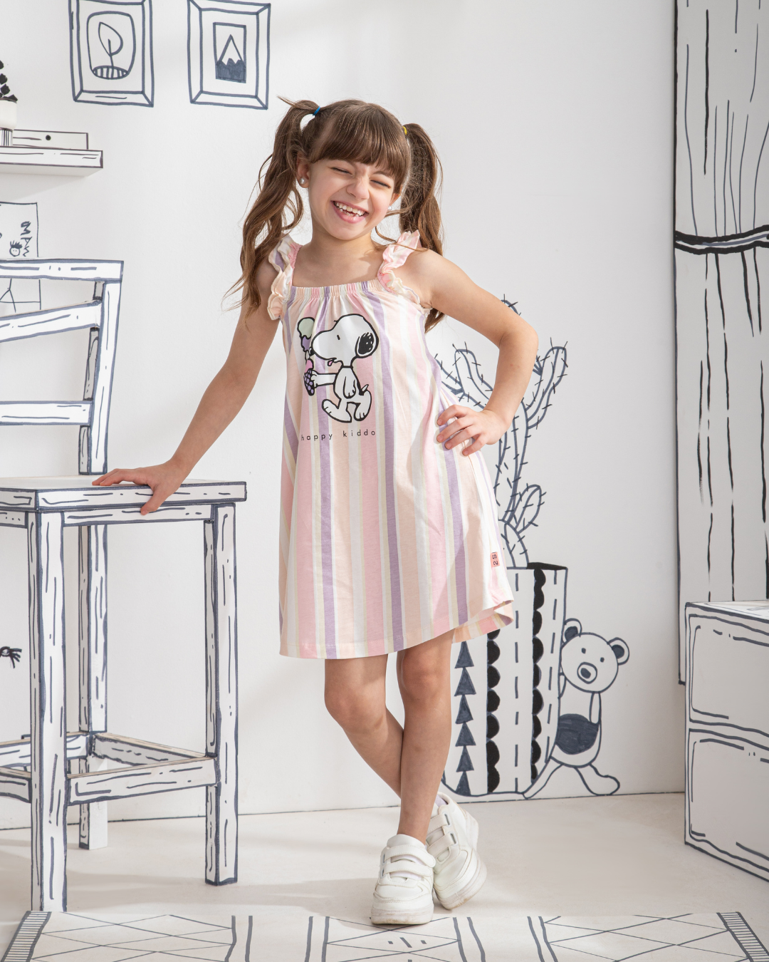 Snoopy فستان بناتي