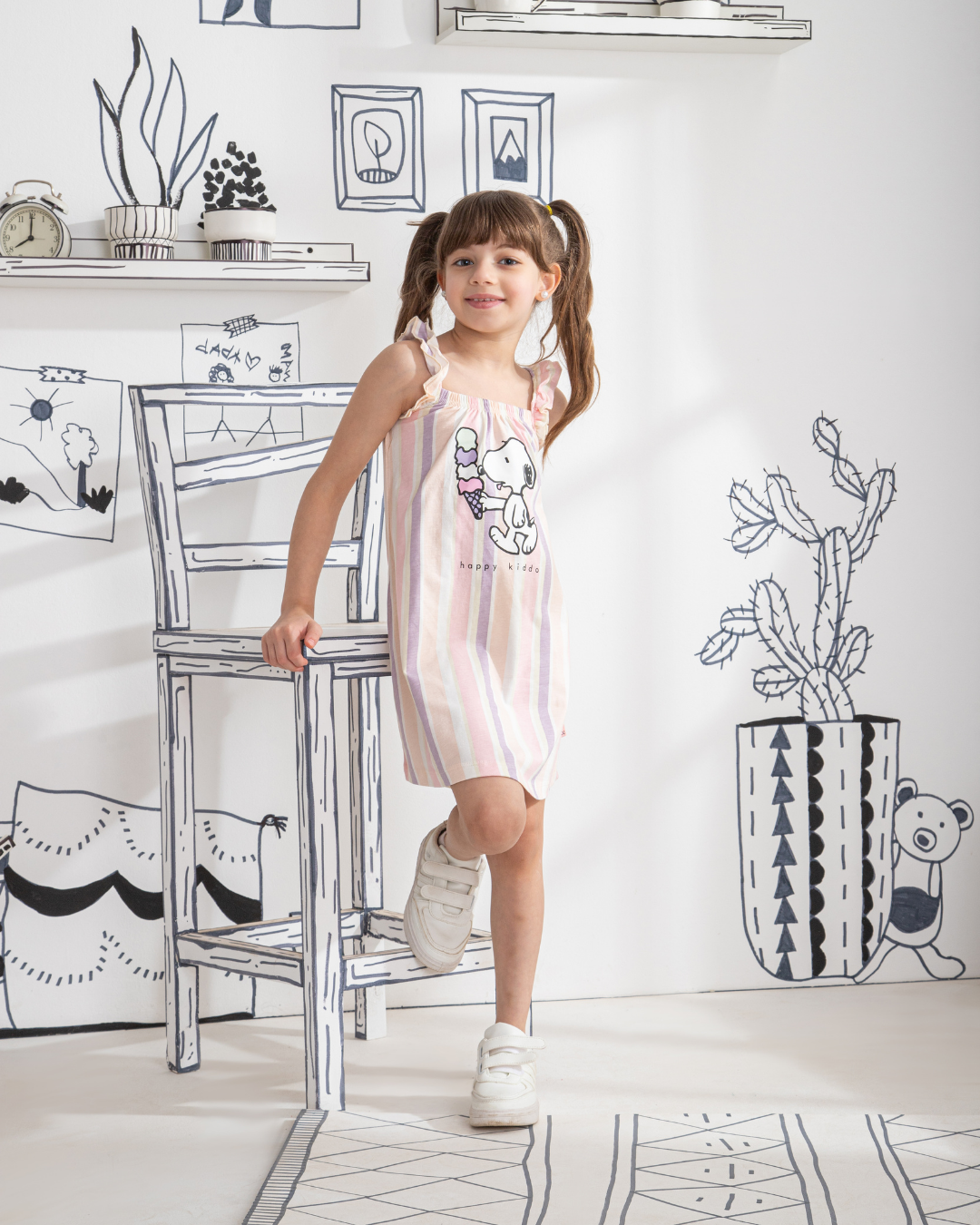 Snoopy فستان بناتي