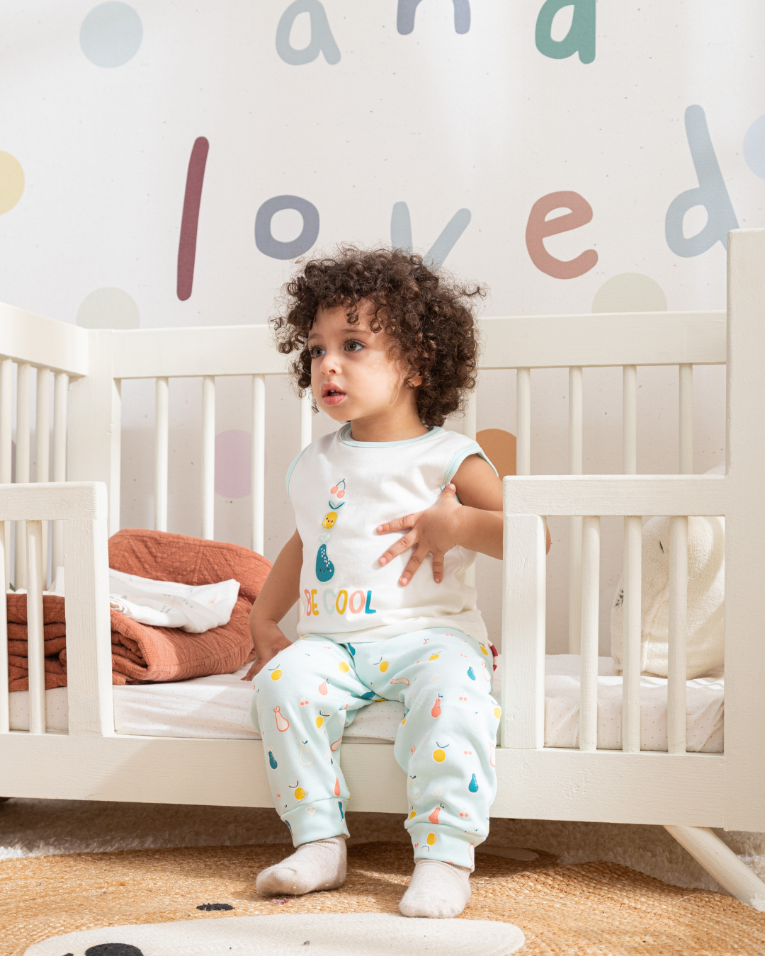 Be Cool بيجاما بيبي اولادي توب كت وبنطلون قطن