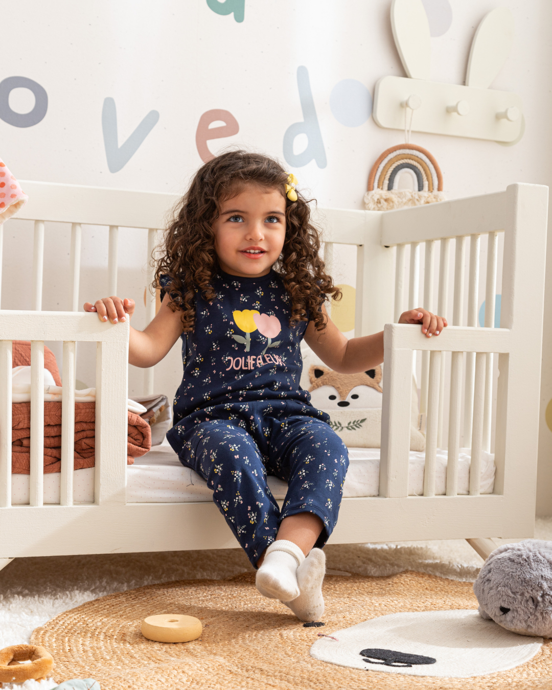 Jolie Fleur بيجاما بناتي بنطلون