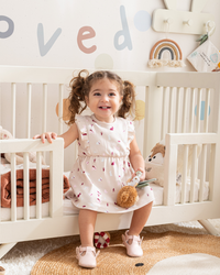 Bunnies فستان بيبي بناتي قطن