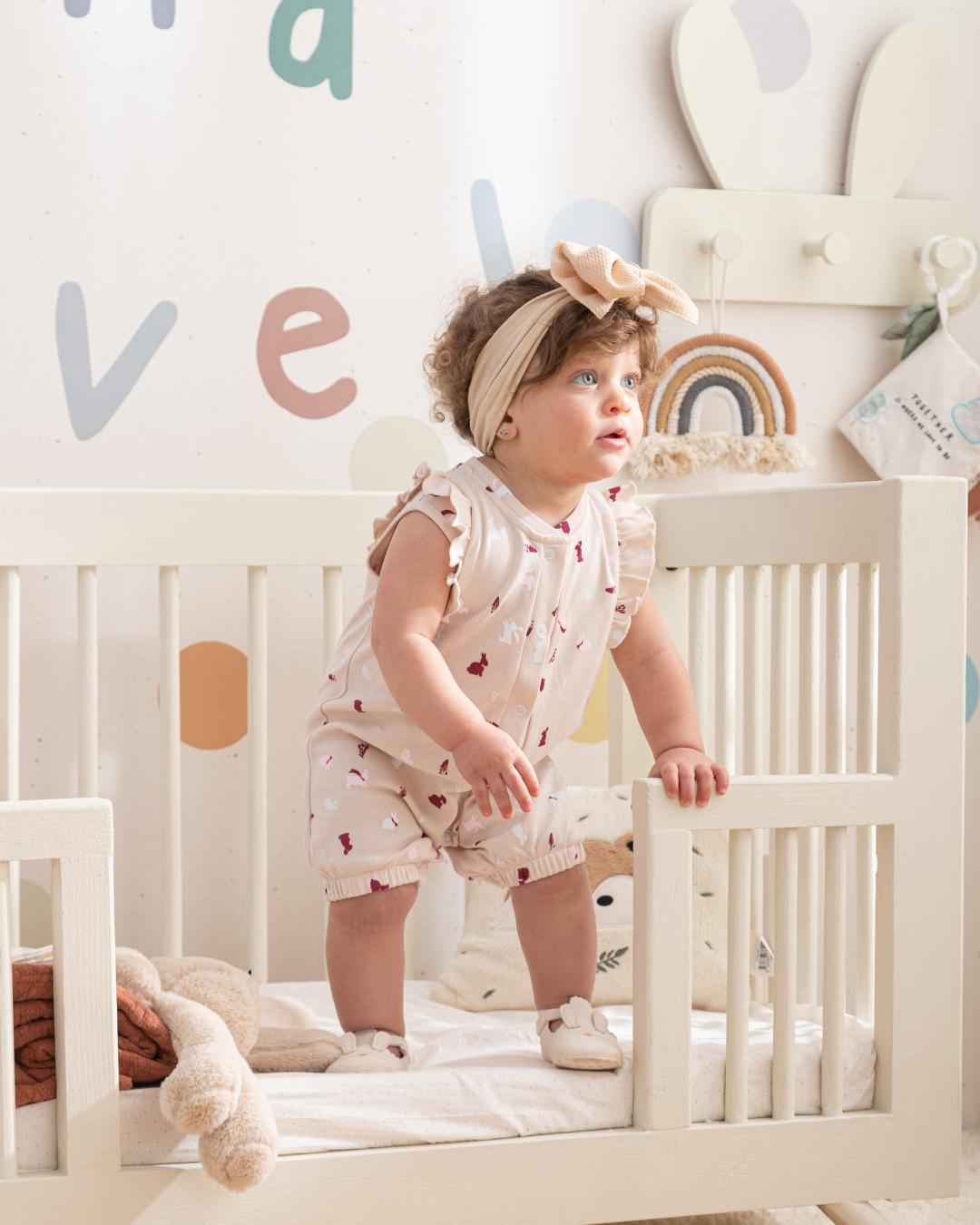 Bunnies New born girl sleepsuit