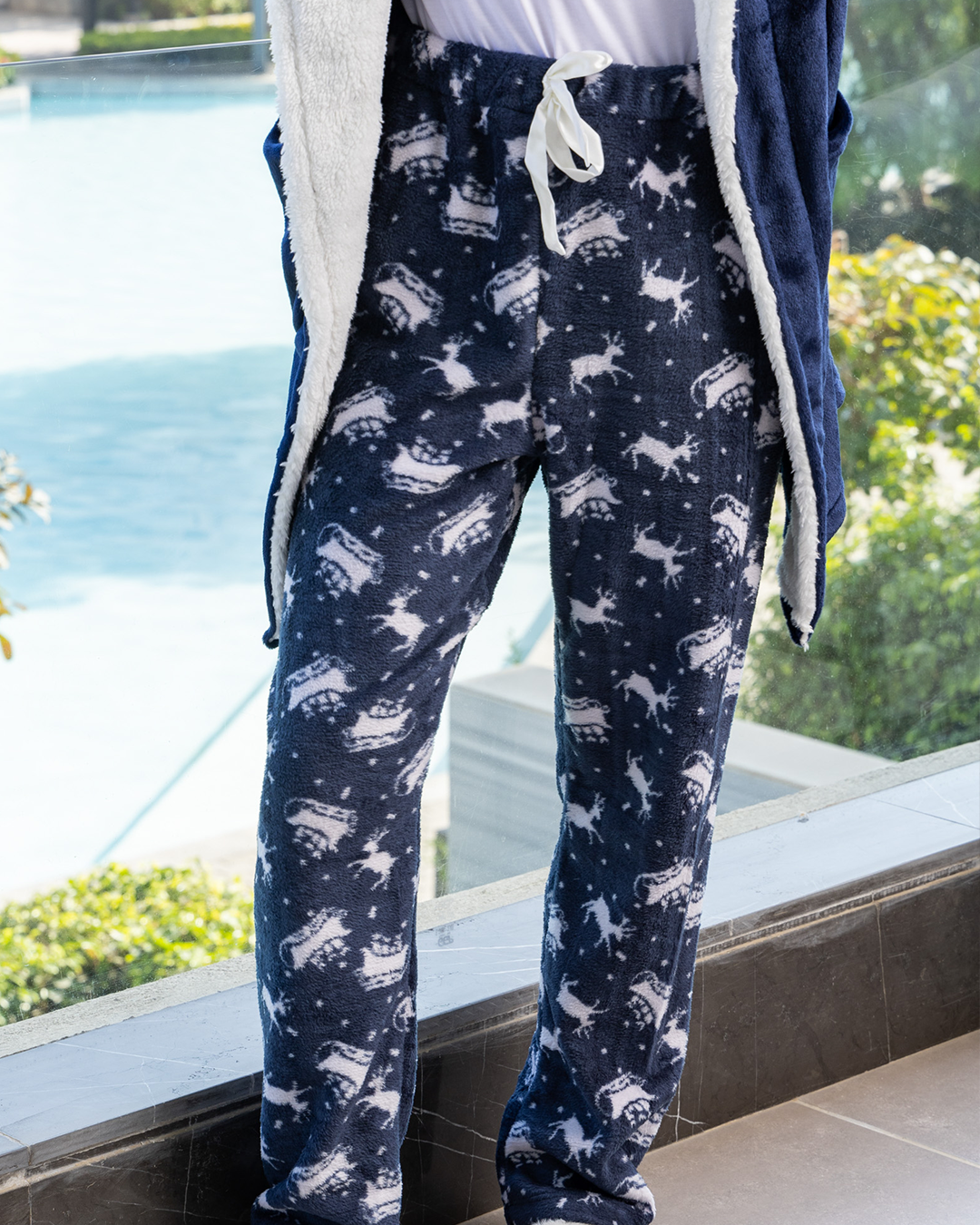 بنطلون حريمي شتوي برباط غزالة