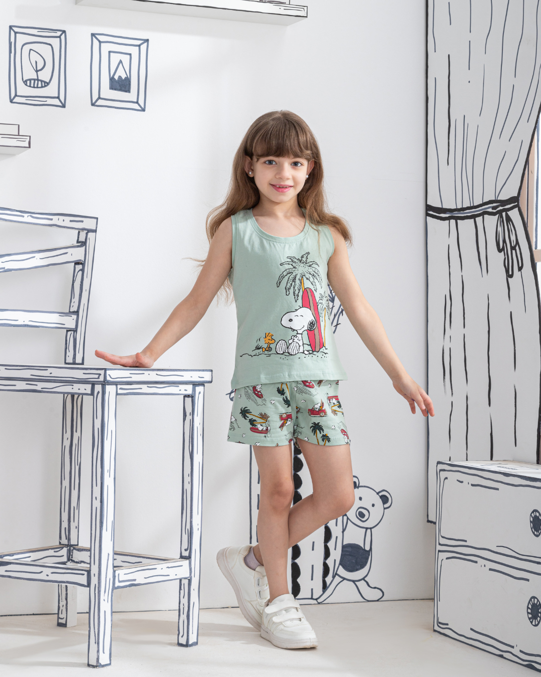 Snoopy بيجامه بناتي سنوبي