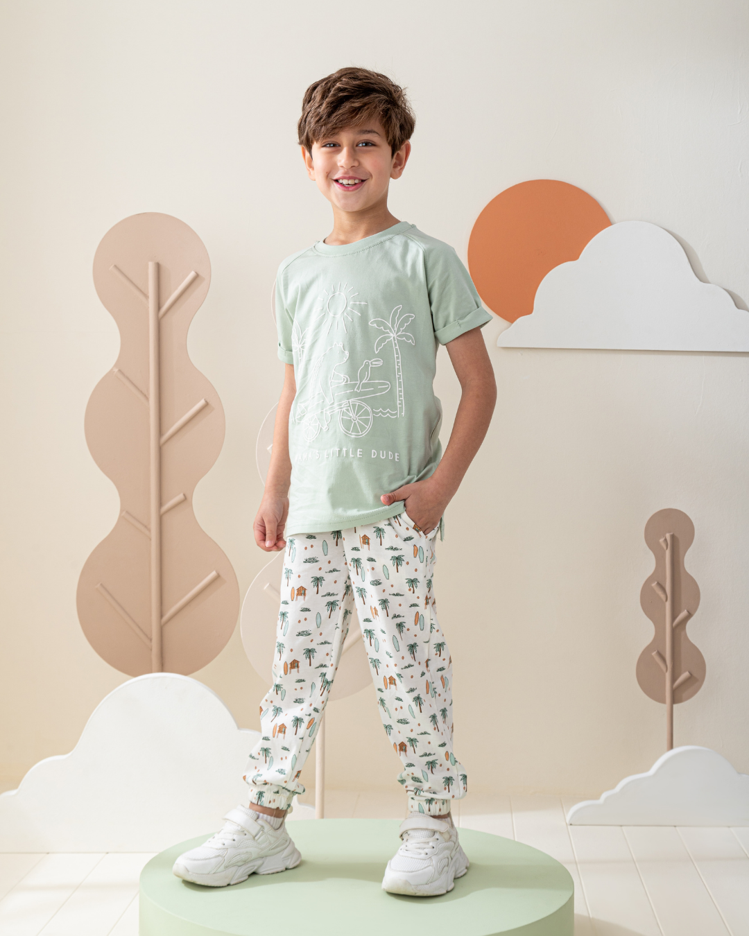 بيجاما نص كم و بنطلون جيرسى الجزيره