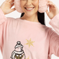 happy winter women's snowman pajamas
