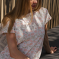 Roses Women's half sleeve nightgown