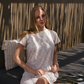 Roses Women's half sleeve nightgown