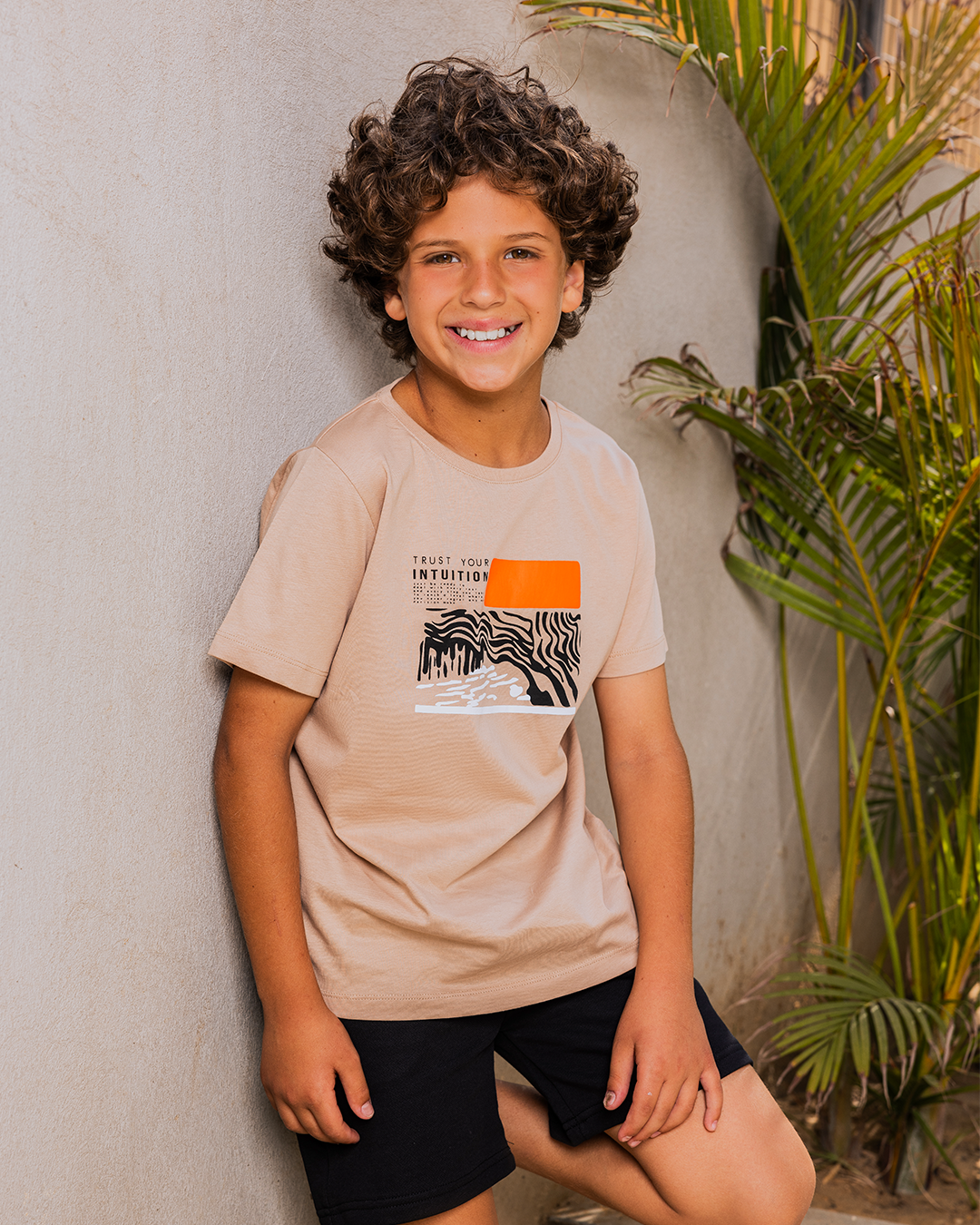 Intuition تيشرت أولادي نص كم