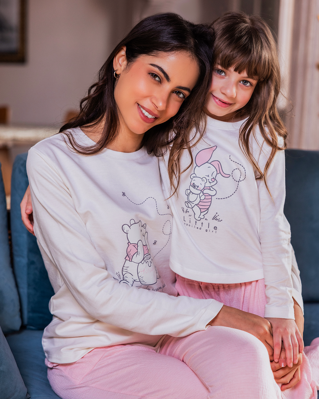 Winnie the Pooh بيجاما حريمي كُم طويل