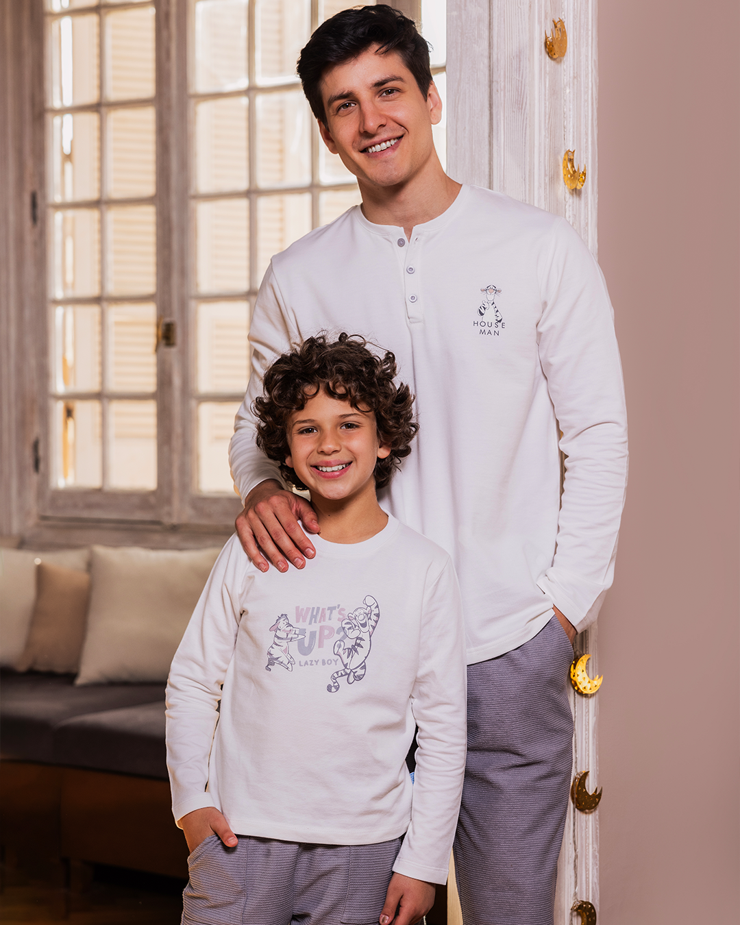 Tigger House Man بيجاما رجالي كُم طويل