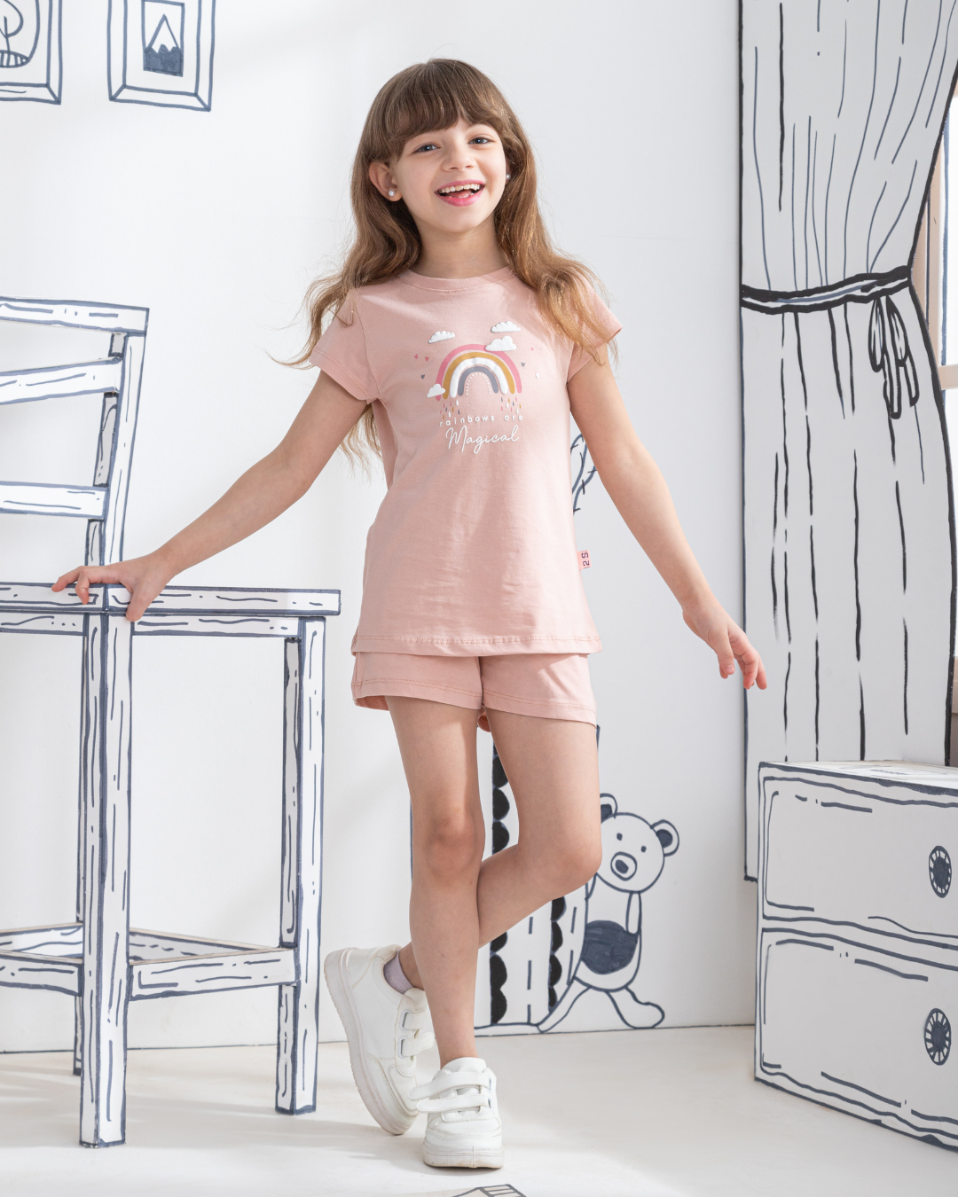 magical بيجاما بناتي شورت