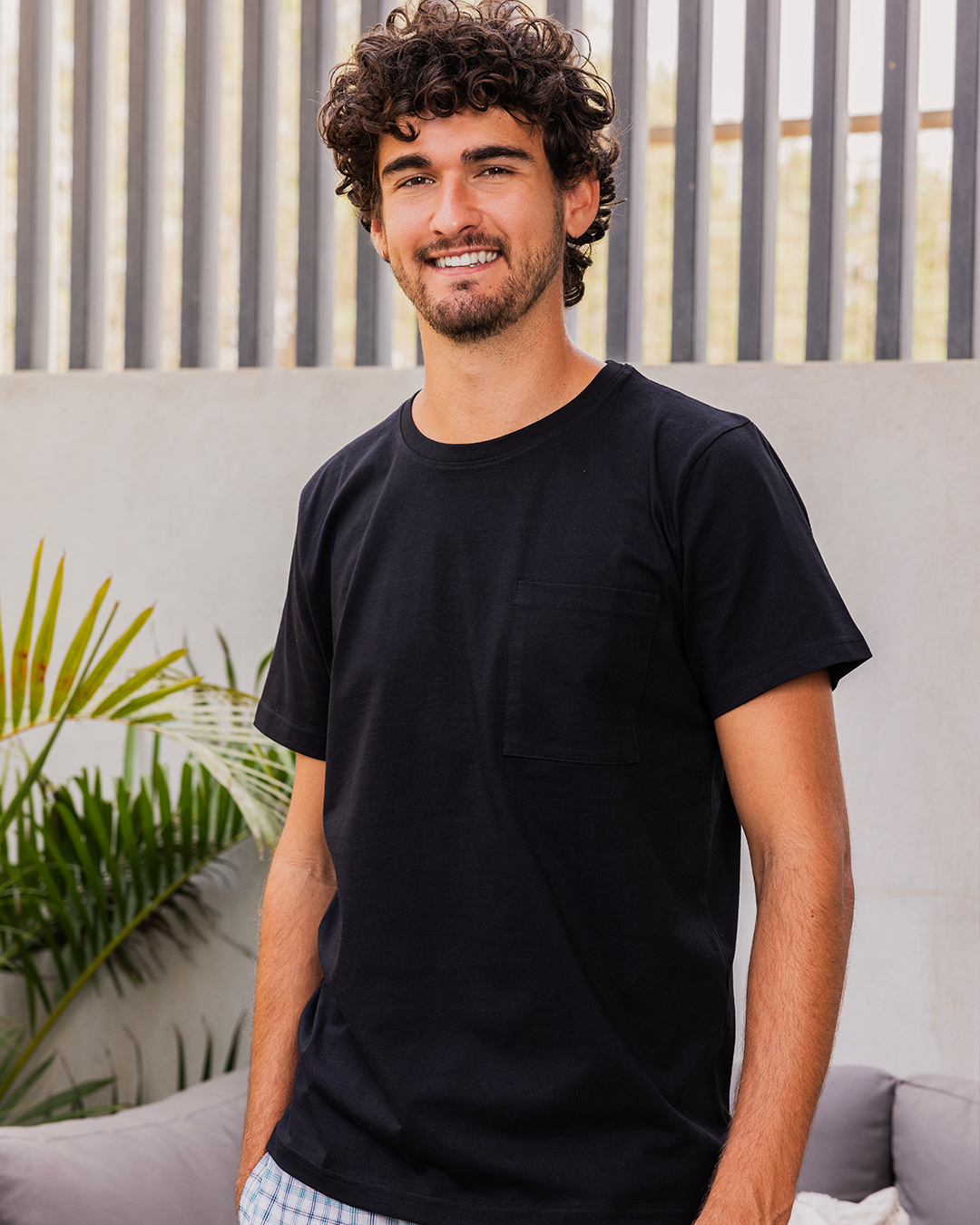 Plaid Pattern بيجاما رجالي شورت