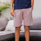 Plaid Pattern بيجاما رجالي شورت