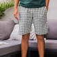 Plaid Pattern بيجاما رجالي شورت