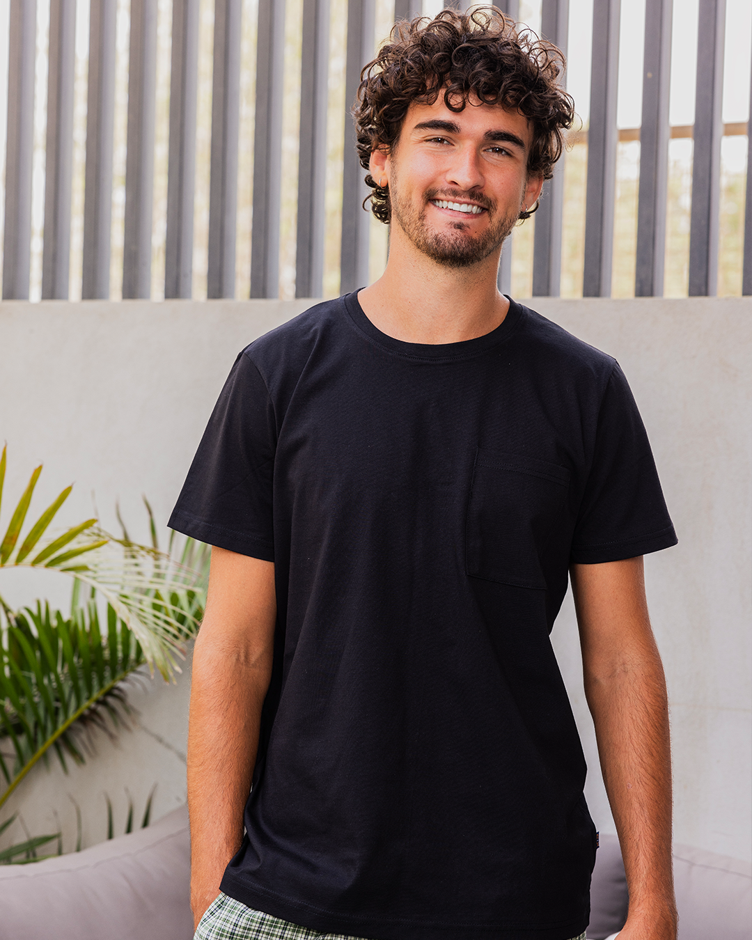 Plaid Pattern بيجاما رجالي شورت