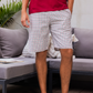 Plaid Pattern بيجاما رجالي شورت