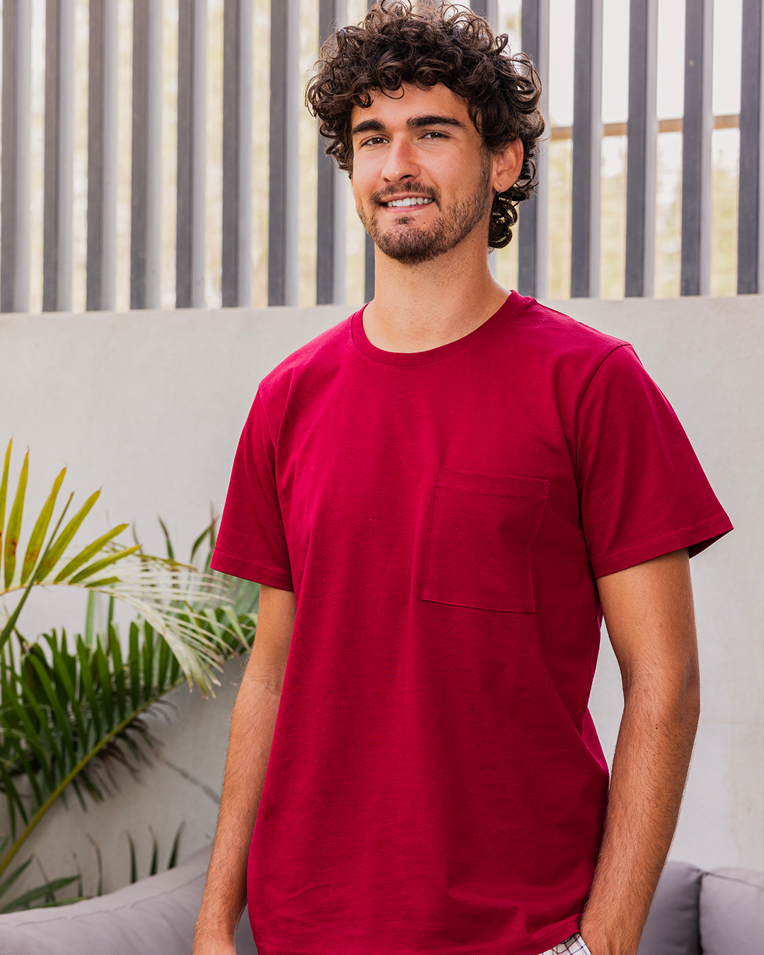 Plaid Pattern بيجاما رجالي شورت