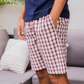 Plaid Pattern بيجاما رجالي شورت