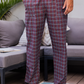 Plaid Pattern بيجاما رجالي بنطلون