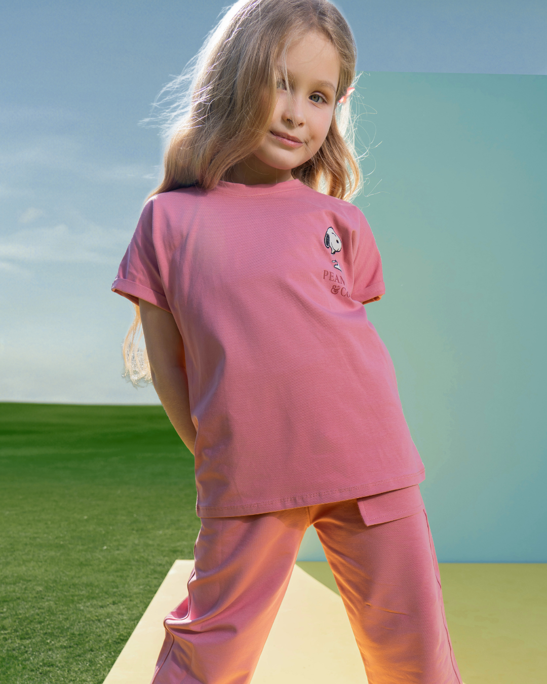 Snopy Friends Girls' pajama half sleeve pants